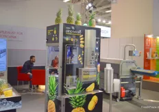Ananassnijder van Pina-to-Go op de Duitse Hepro stand